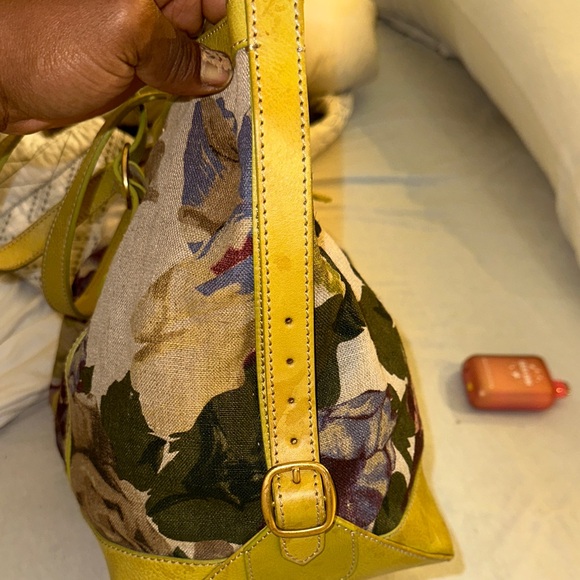 Valentino Vintage Canvas and Leater Floral Weekender tote Bag - Picture 4 of 10